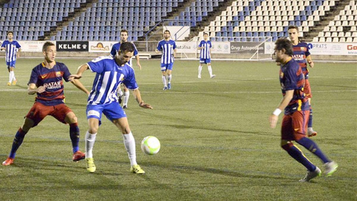 Un buen Figueres solo cedió en la tanda de penaltis ante el Barça 'B'