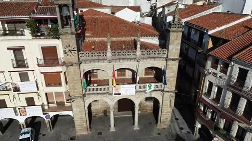 La Plasencia confinada, a vista de dron