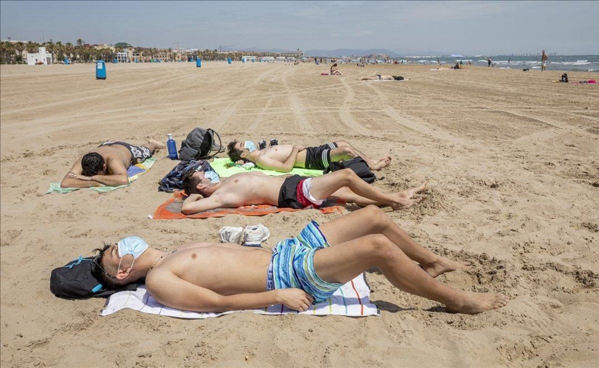 Playa de la Malvarrosa, en Valencia