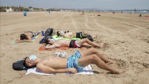 Playa de la Malvarrosa, en Valencia