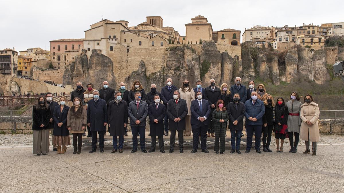 Foto de familia de la asamblea celebrada en Cuenca.