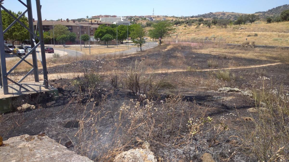 Fuego de pasto en Gabriel y Galán