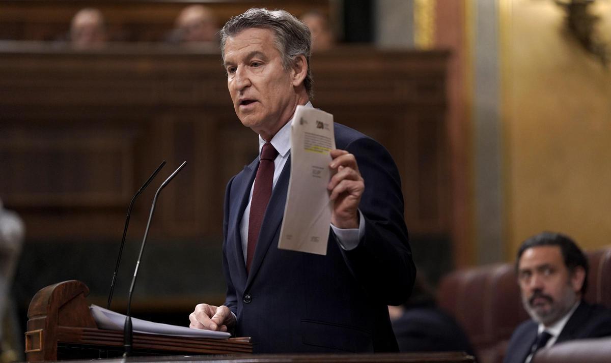 El líder del PP, Alberto Nuñez Feijóo.