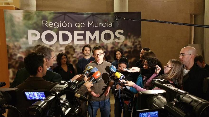 Iñigo Errejón, hoy en Murcia