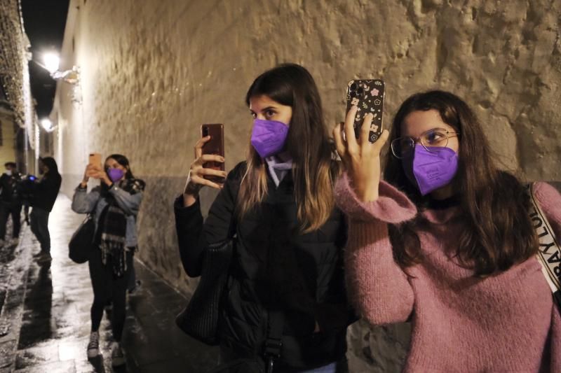 Marcha solidaria en La Laguna por el Día de la Violencia contra la Mujer