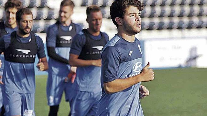 Samuel Shashoua, ayer en Son Malferit, ha entrado en su primera convocatoria con el Baleares.