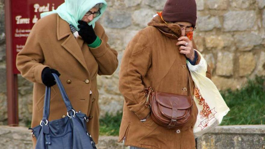 La cota de nieve se sitúa en los 1.000 metros en el interior de Castellón