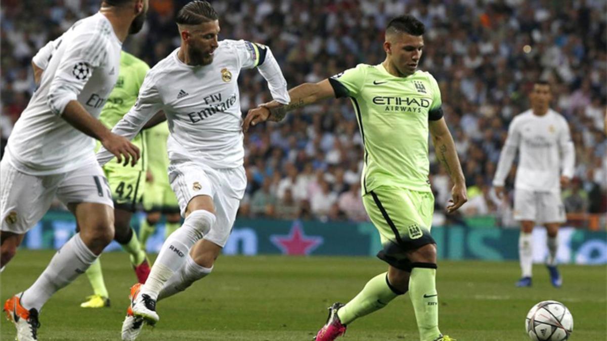 Agüero pasó con más pena que gloria por el Bernabéu