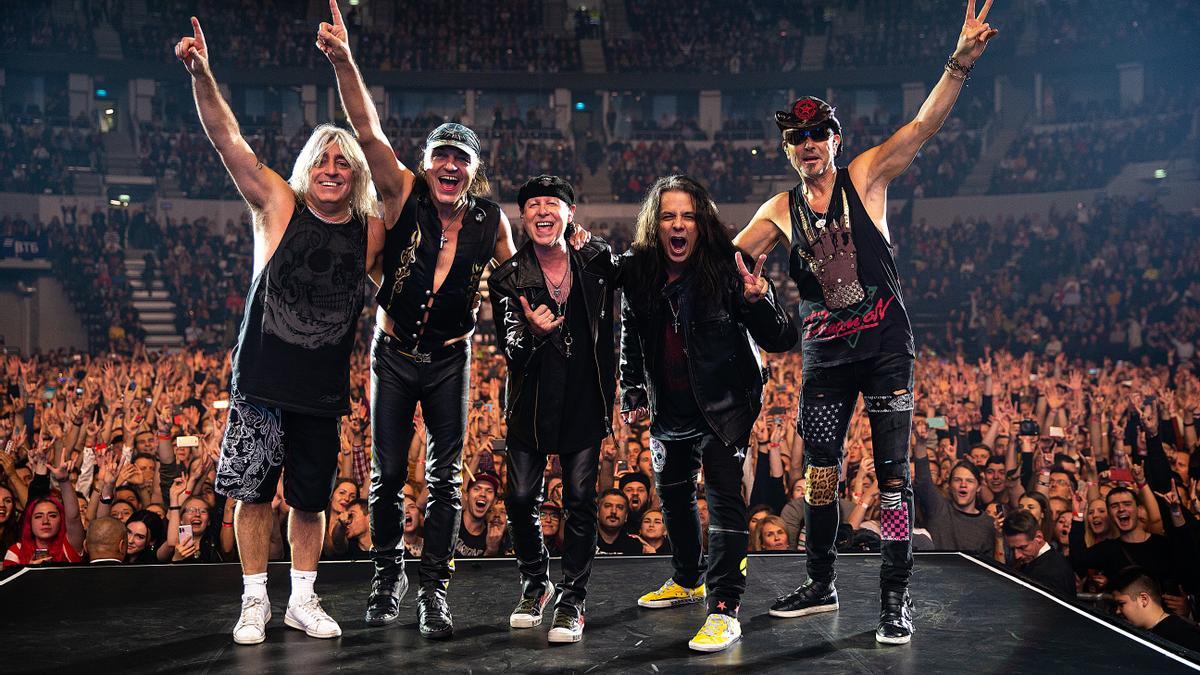 Scorpions en un concierto en Moscú en el 2019