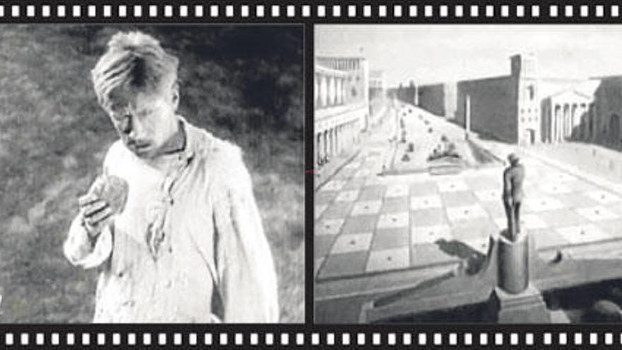 Dos fotogramas de películas del ruso Alexander Medvedkin