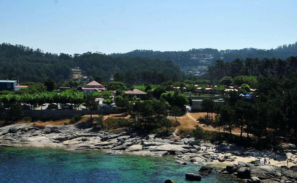 Vista aérea en el entorno de la playa de As Pipas y Reboredo en San Vicente de O Grove