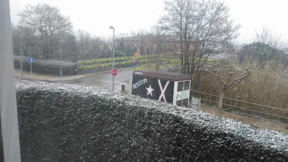 La neu a Fornells.