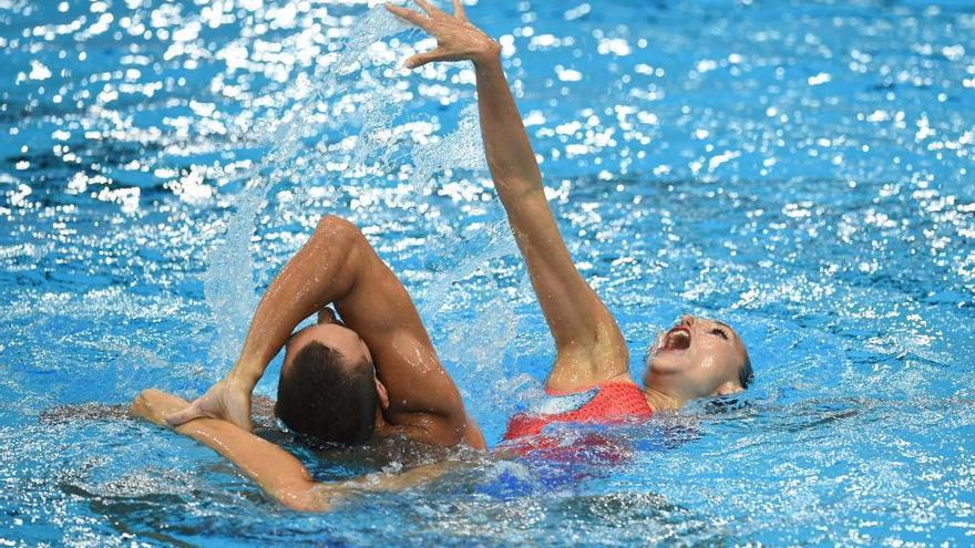 Bronce del dúo mixto español en natación artística