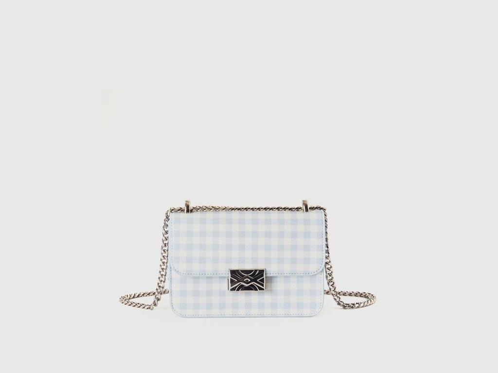 Bolso cuadros vichy de Benetton