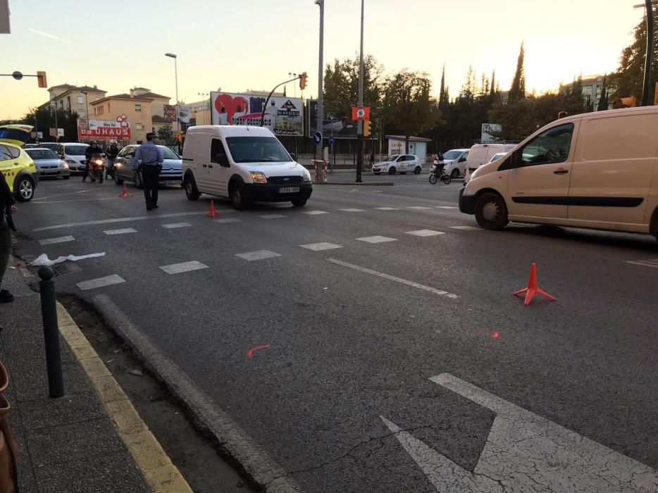 Accident a la carretera de Barcelona a Girona.