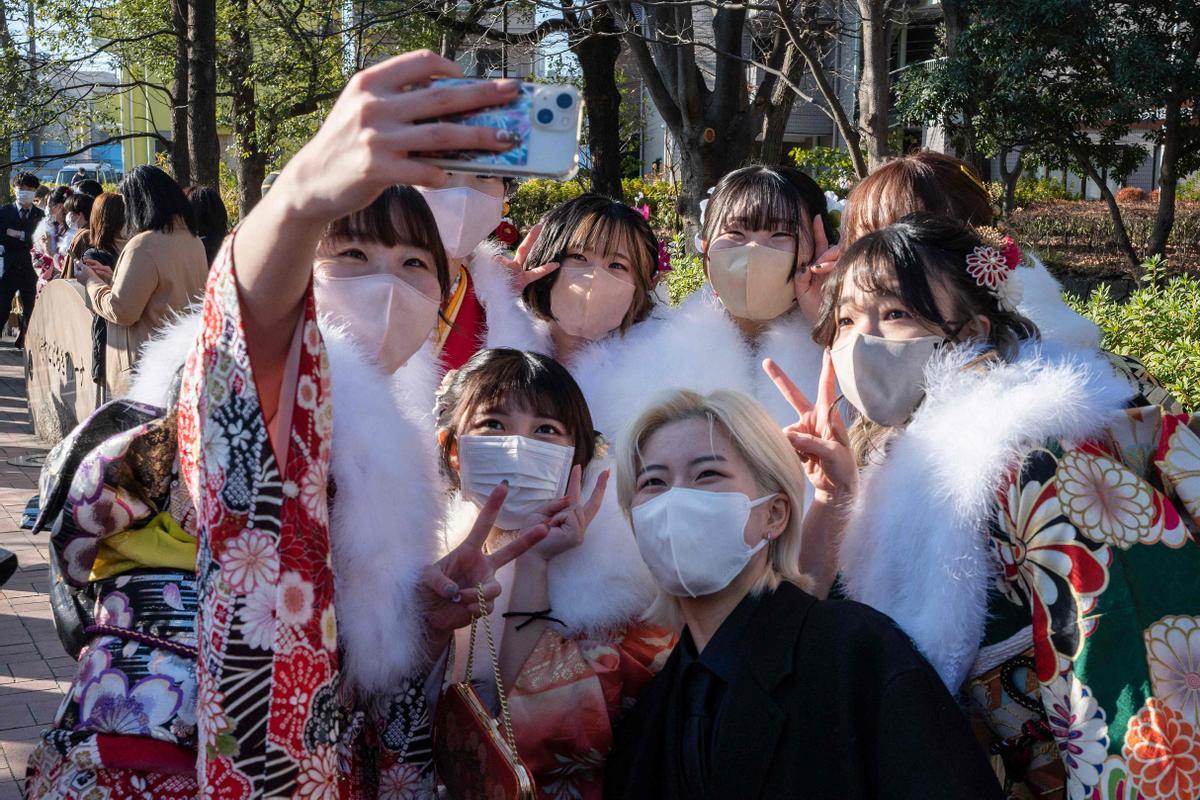 Ceremonia de celebración del Día de la Mayoría de Edad en Japón