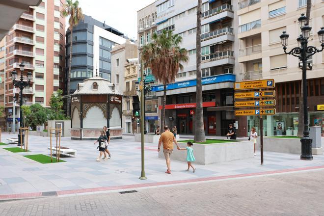 Así ha quedado la 'nueva' Plaza la Paz de Castelló