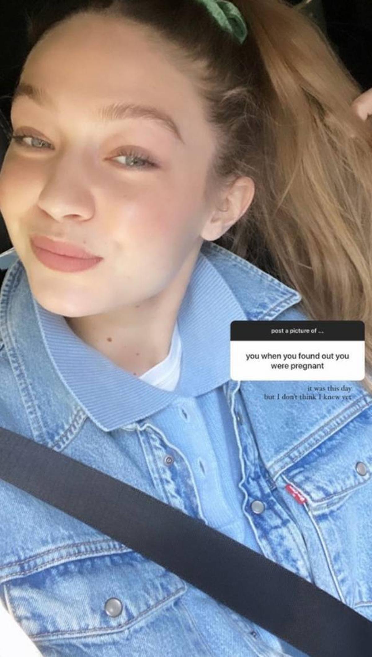 Gigi Hadid comparte una foto del día que se enteró que estaba embarazada