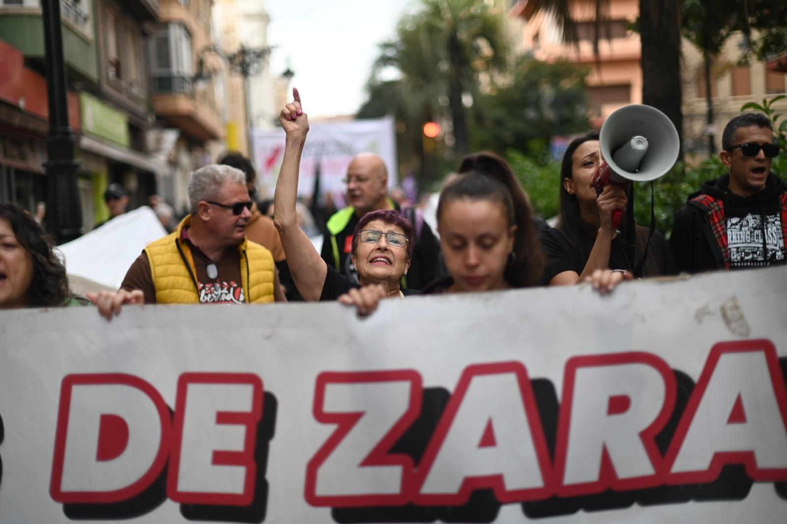 Manifestación en apoyo a los 6 de Zaragoza