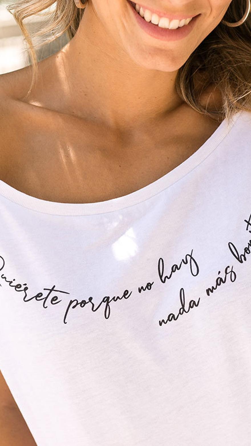 Camisetas con mensaje tendencia Clearance