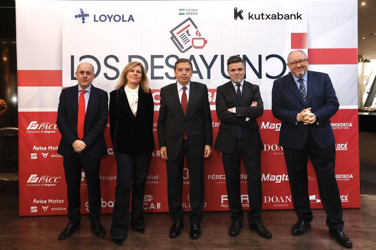 Fernando Mariscal, Mercedes Torres, Luis Planas, Rafael Romero y Manuel Torralbo.