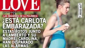 Portada de la revista ’Love’ donde publican las fotos del posible embarazo