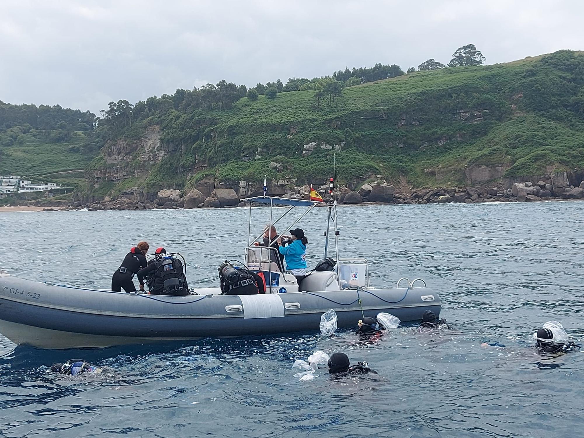 Así fue la suelta de tiburones en Gijón por el Día de los Océanos (en imágenes)