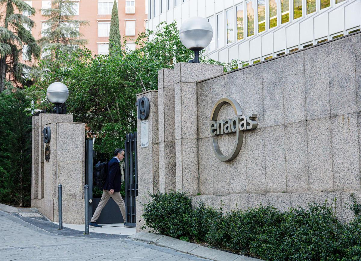 Entrada de la sede de Enagás.