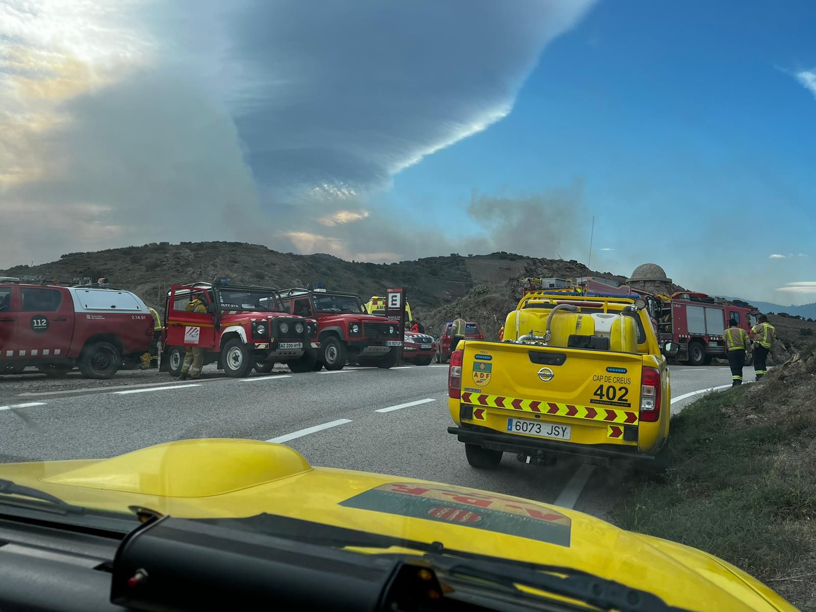 L'incendi que ha cremat a Portbou els dies 16 i 17 d'abril