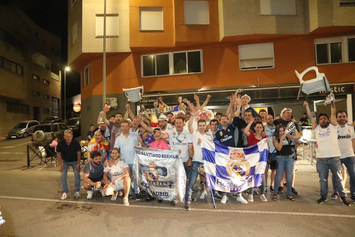 La peña madridista de l'Alcora no consiguió entradas, pero organizó una quedada para ver la final.
