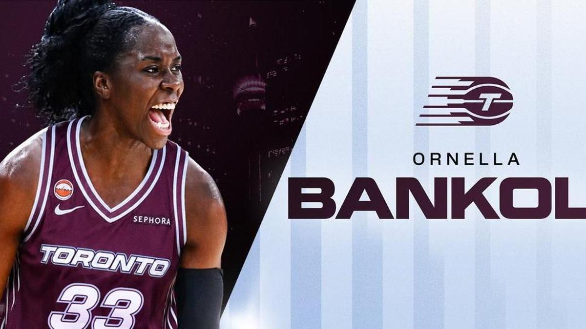 Cartel de presentación del fichaje de Bankolé por Toronto