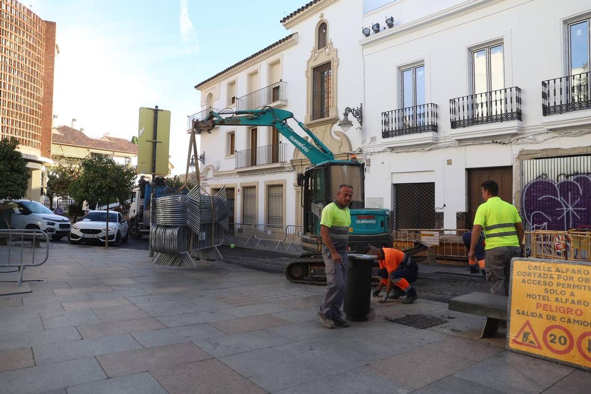 Comienza el corte al tráfico de la calle Alfaros por las obras de remodelación