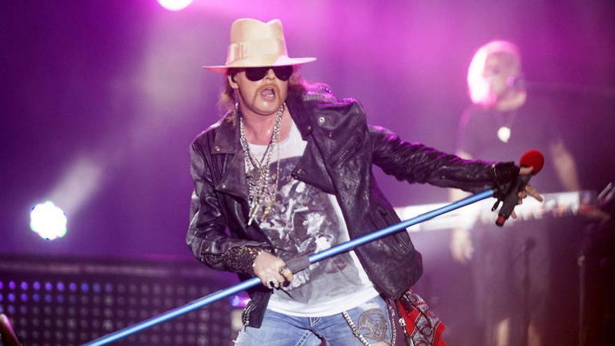 Axl Rose durante una actuación con Guns N´ Roses.