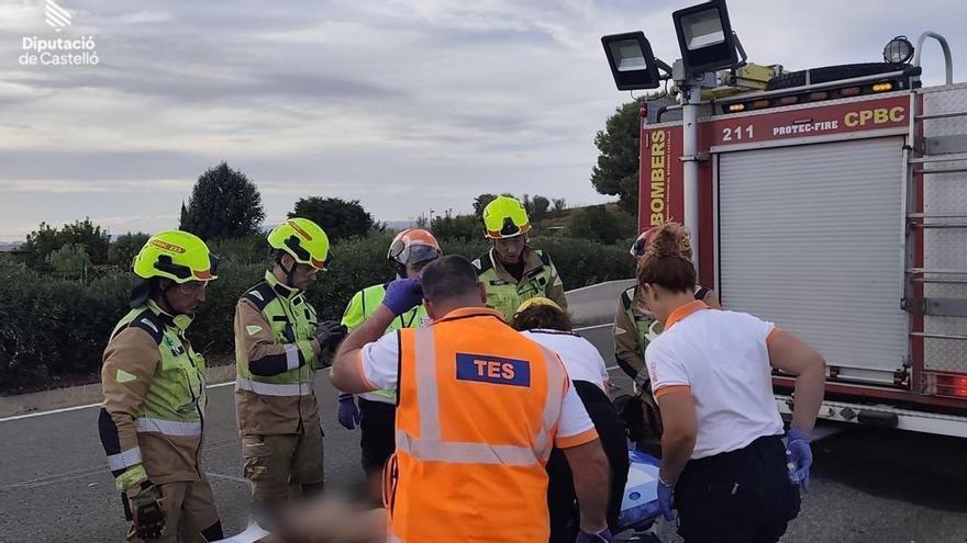 Eine Kollision auf der AP-7 bei Vila-real hinterlässt drei Schwerverletzte