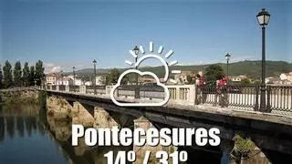 El tiempo en Pontecesures: previsión meteorológica para hoy, martes 16 de junio