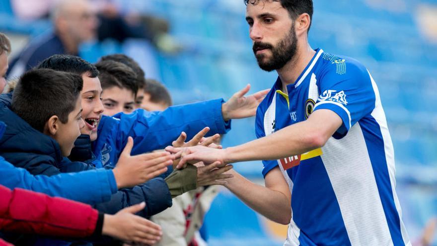 Diego Benito, en el partido ante el Llagostera.