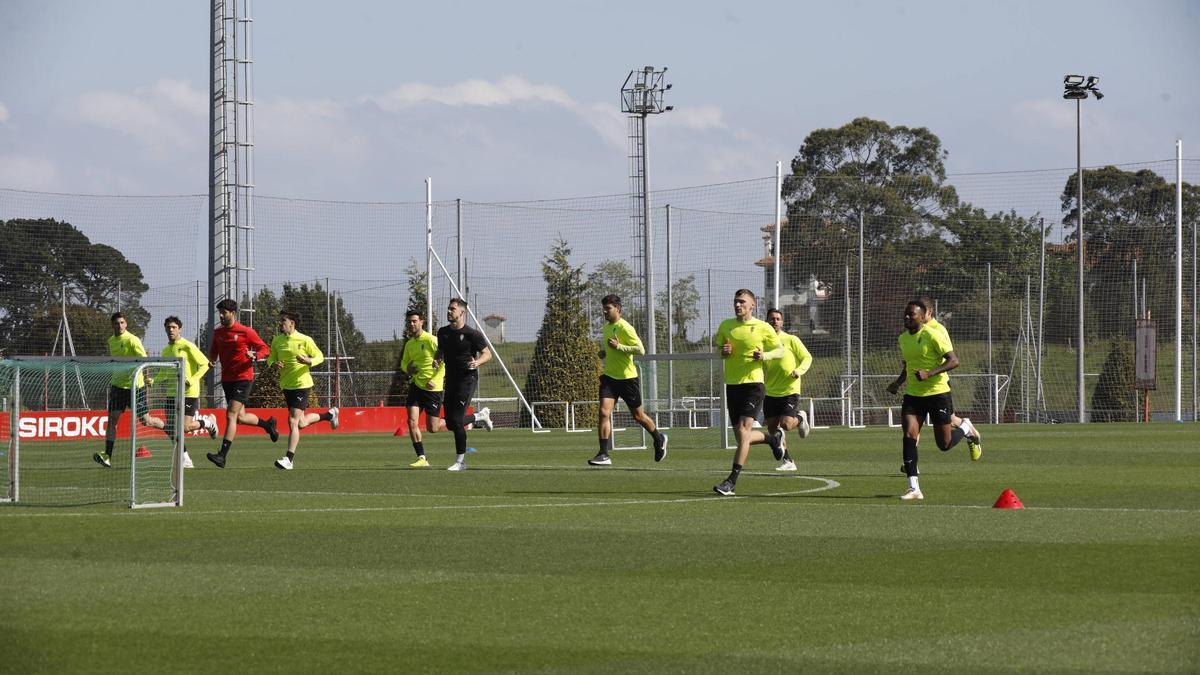 Un momento del entrenamiento.