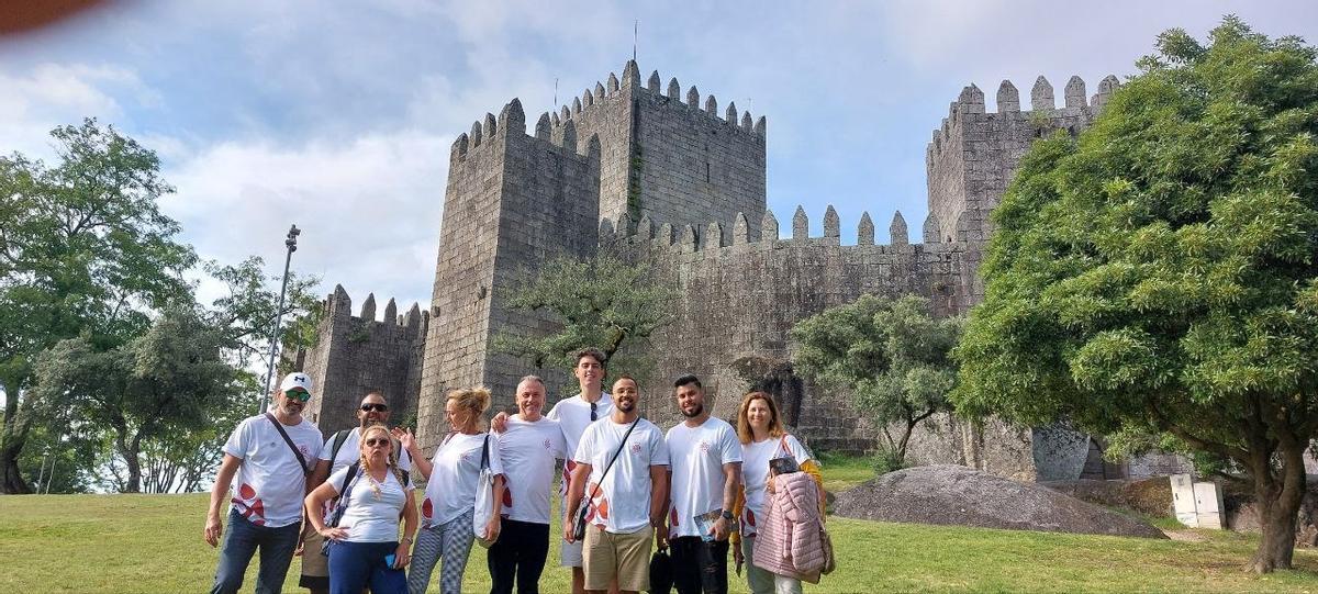 El equipo de alumnos y profesores durante el viaje de Erasmus+ a Portugal.