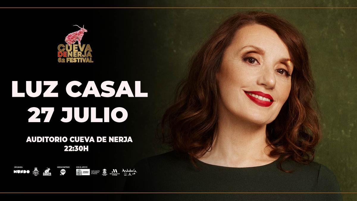 Luz Casal estará el 27 de julio en el 62º Festival Cueva de Nerja