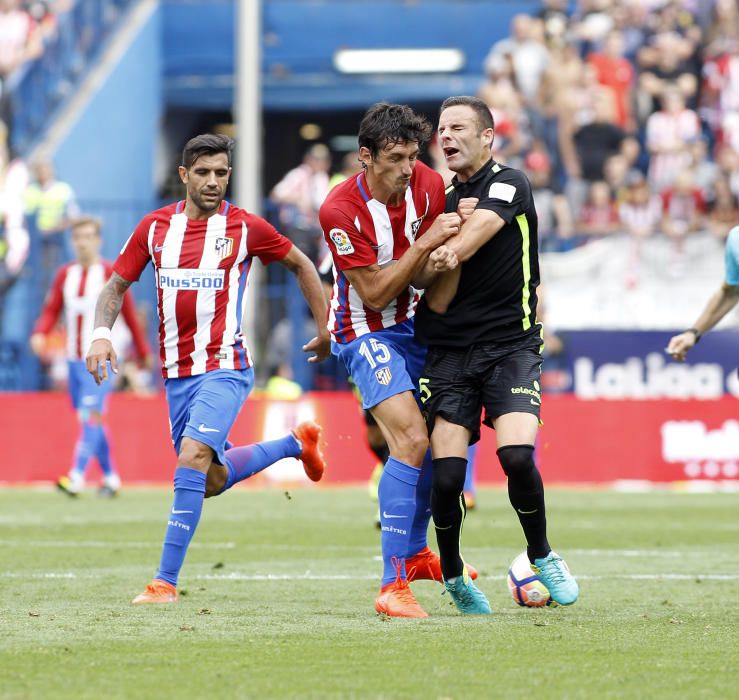 El partido entre el Atlético de Madrid y el Sporting, en imágenes