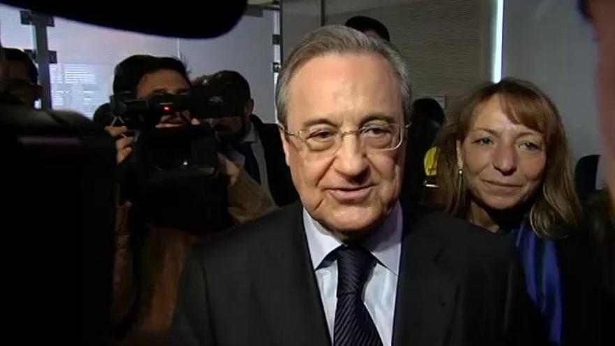 Florentino: &quot;En el Bernabéu no se jugará por obras&quot;