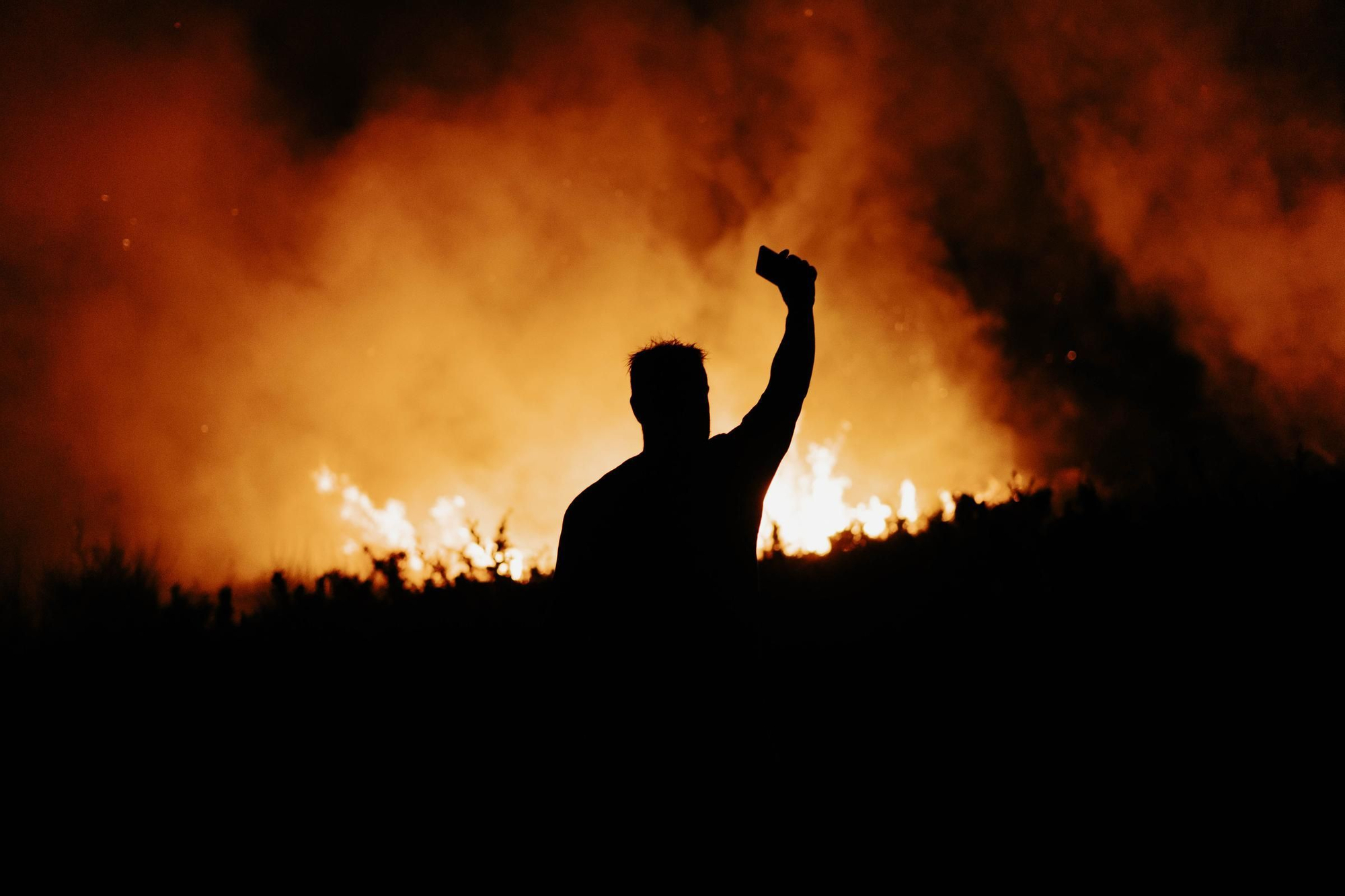 Incendio forestal en Chandebrito reviviendo el miedo del 2017