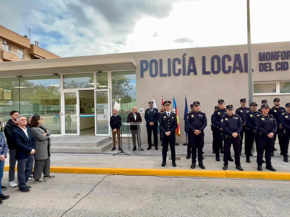 Monforte inaugura nuevo retén de Policía Local