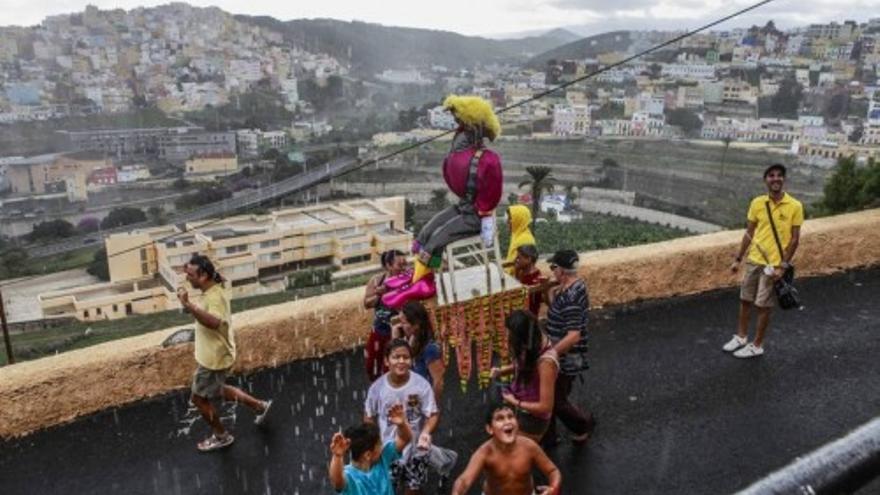 Bajada del Machando en el Risco de San Nicolás