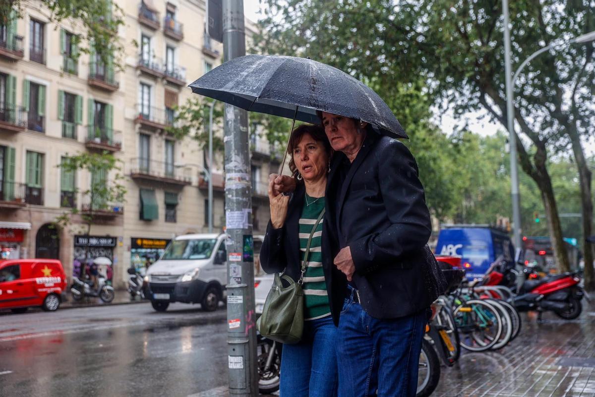 Lluvia en Barcelona