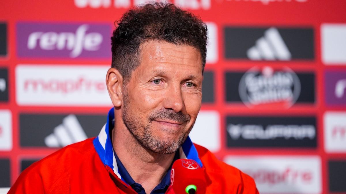 Simeone, en la rueda de prensa previa a la final