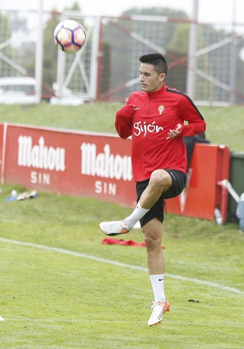 Entrenamiento del Sporting de Gijón