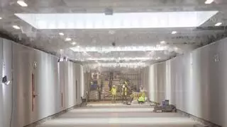 El túnel peatonal del metro que une las estaciones de Xàtiva y Alicante se abrirá antes de Navidad