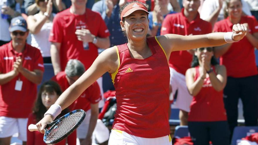 Muguruza firma el ascenso al Grupo Mundial