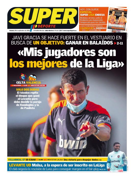 Portada SUPERDEPORTE sábado 19/09/2020